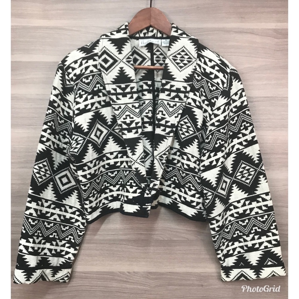 Flashback Vintage Southwest Tapestry Cropped Jacket M